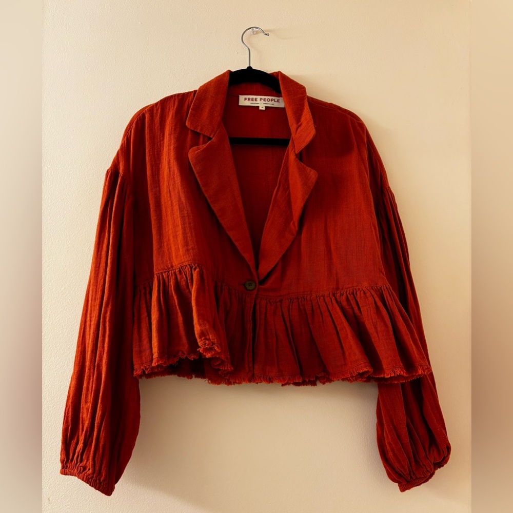 Free People Lyra Tiered Bed Jacket -Like New - Size XS - Picture 2 of 5
